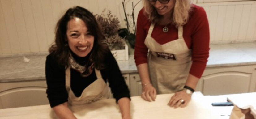 Author in Bologna Cooking Class